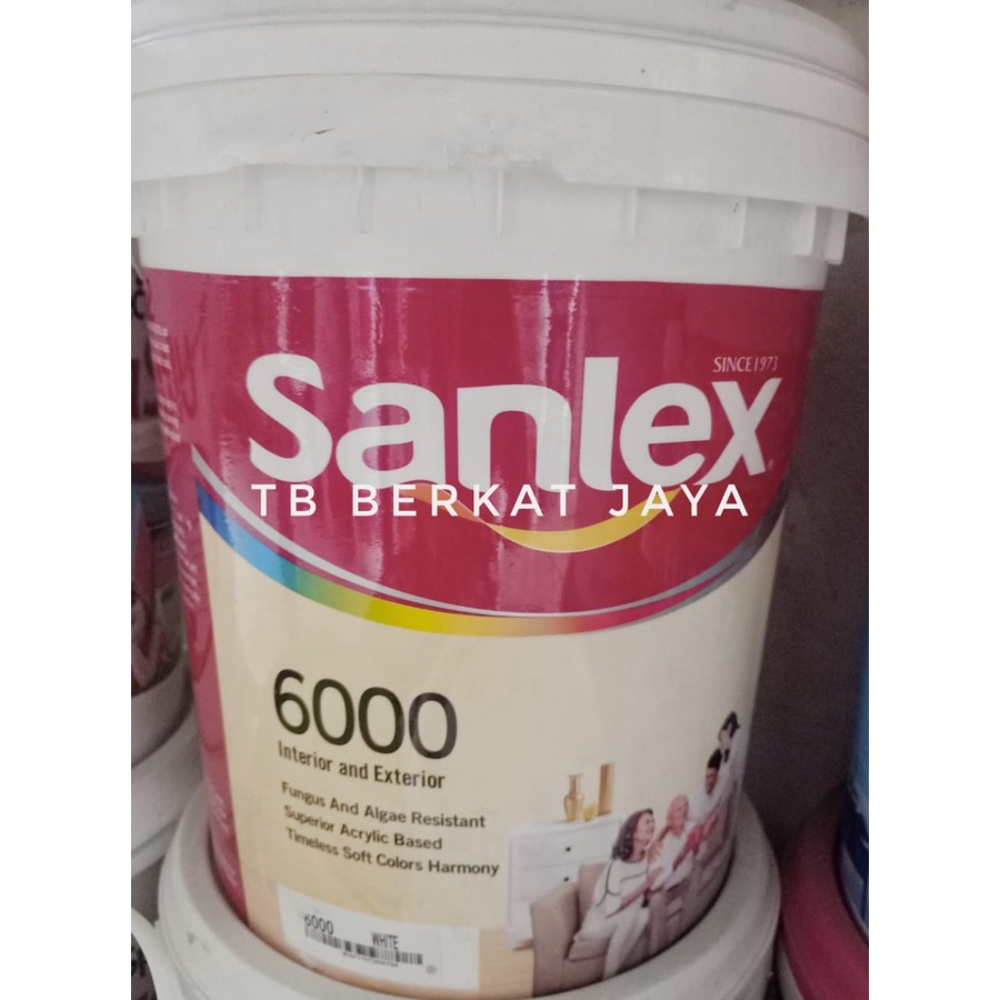 CAT TEMBOK SANLEX WARNA PUTIH 25KG / PAIL