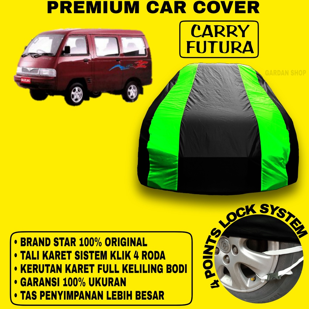 Body Cover CARRY FUTURA Sarung Strip HIJAU Penutup Pelindung Bodi Mobil Carry Futura PREMIUM