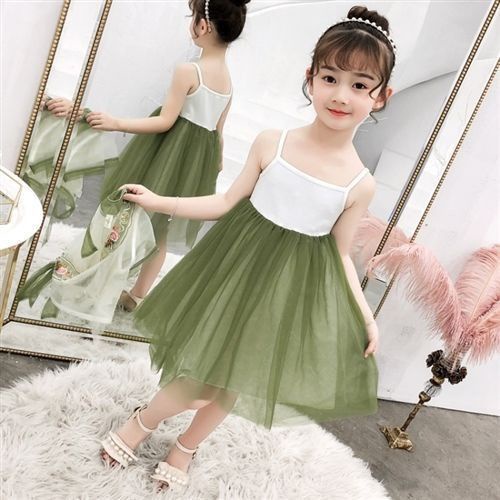 (LOLI-JKT)BD-173 DRESS ANAK 2IN1 OPOCH GREEN PURPLE SIZE 110-160
