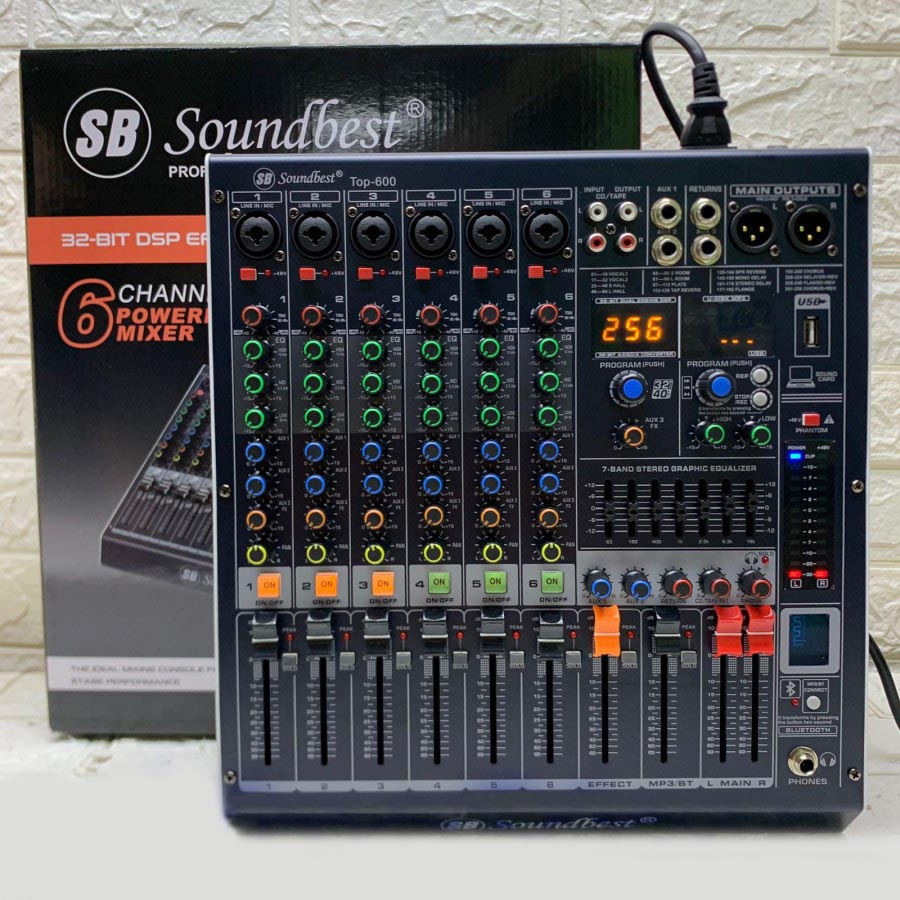 Mixer SOUNDBEST  TOP-600 TOP600 TOP 600 Original 6 Channel Mono