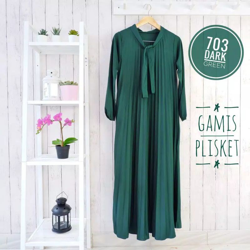 GAMIS PLISKET ANAK PEREMPUAN 3-10 TAHUN / BAJU MUSLIM ANAK ANAK / PAKAIAN MULSIM ANAK PEREMPUAN