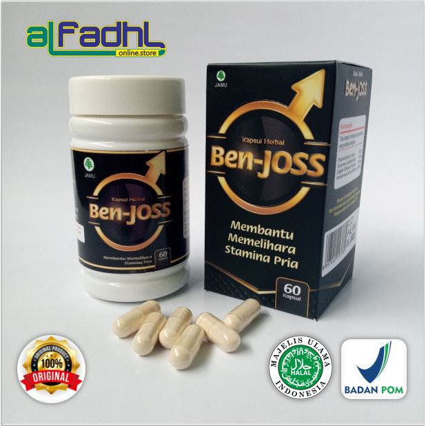 Ben Joss Kapsul Stamina Pria Jamu Kuat Tahan Lama HALAL BPOM MUI Original