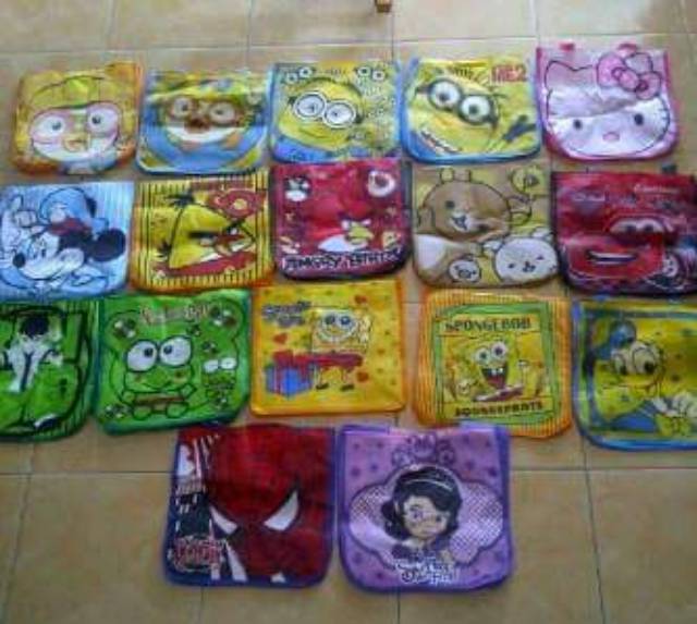 Tas ulang tahun sponbun karakter murah meriah-4