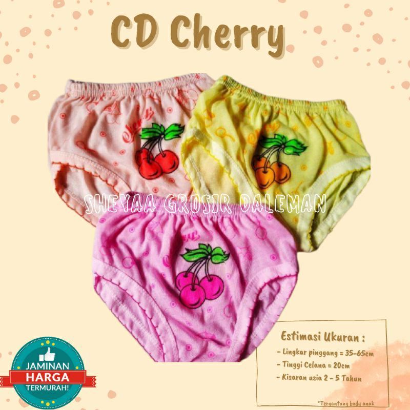 SS - Obral 12 Pcs 1 Lusin CD Anak Perempuan Stroberi ( Pony / Hello Kitty / Cherry / Frozen )