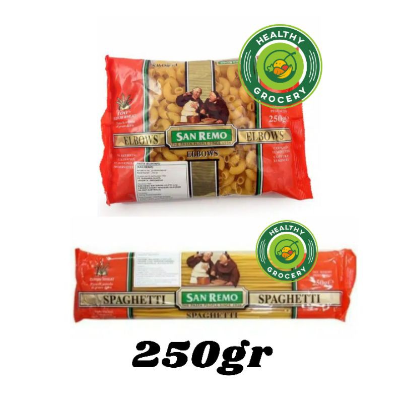 

San Remo Pasta Elbow / Spagetthi 250gr Macaroni