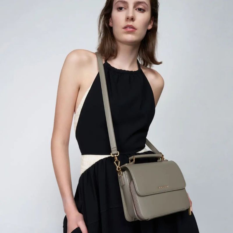 6.6 SALE | CK Front Flap Top Handle Crossbody Bag