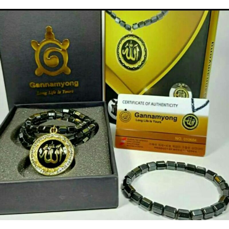 Paket kalung dan Gelang kesehatan Gannamyong