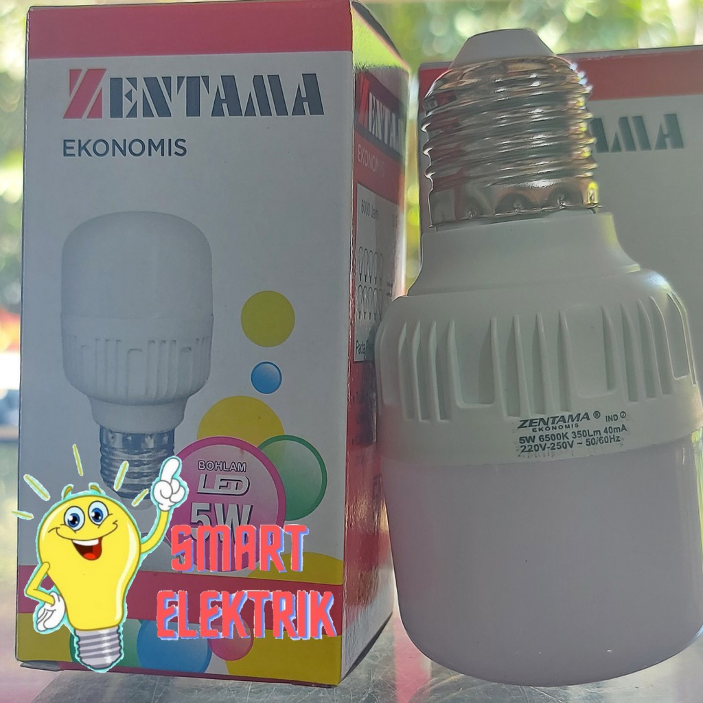 Lampu Bohlam MURAH LED Kapsul ZENTAMA Daya 5Watt