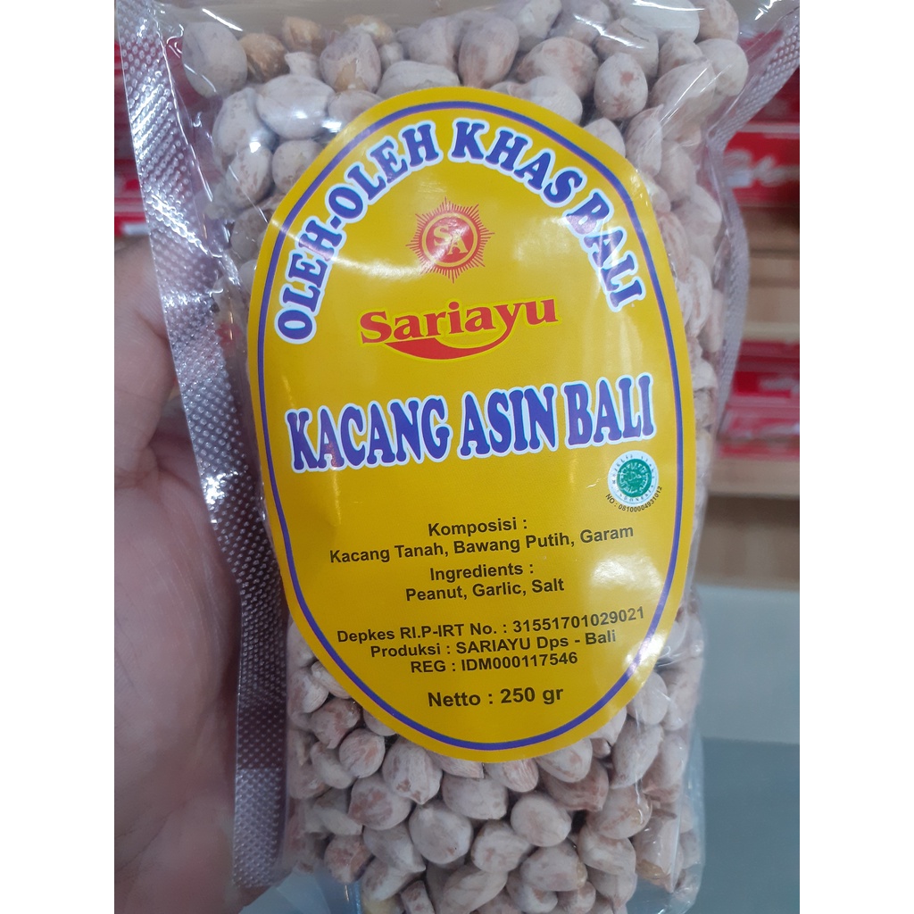 KACANG ASIN SARIAYU ASLI KHAS BALI ENAK GURIH 250GR FREE BUBBLE WRAP