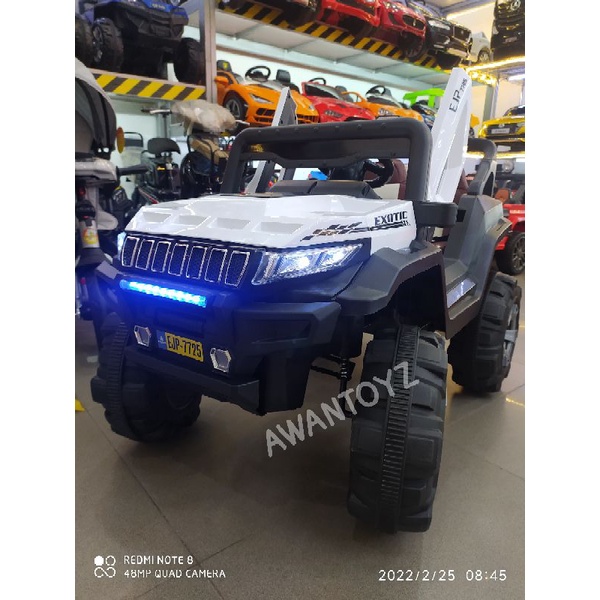 Mobil Aki Anak Jeep Wrangler Exotic White