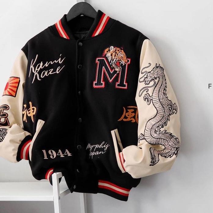 pa1n445 (COD) Varsity Jacket Baseball Vintage Pria Wanita - Jaket Varisty Jaket Besball Bisbol Cowok