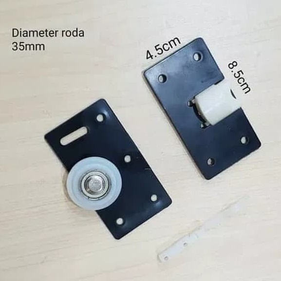 RODA 380 PINTU GESER SLIDING 380 RODA TANAM LEMARI PAKAIAN / DAPUR