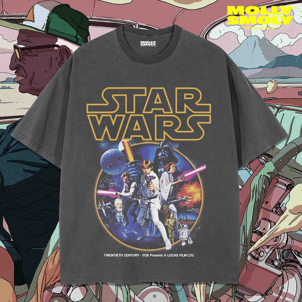 KAOS STAR WARS OVERSIZE VINTAGE TEE | BAJU OVERSIZE STAR WARS | STAR WARS