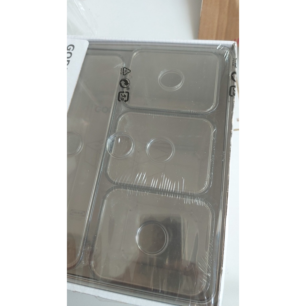 G0DMORGON Kotak dengan penutup set isi 5