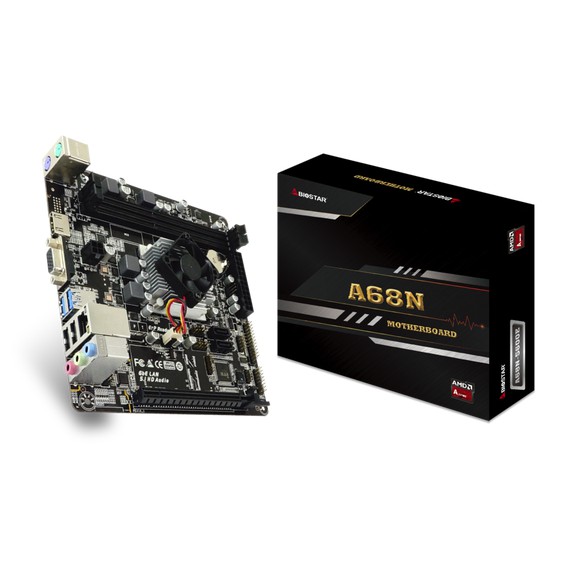 Motherboard Biostar A68N-5600E Built-up CPU AMD PRO A4-3350B Quad Core Carrizo-L sata3 ddr3 r4 radeon - mainboard