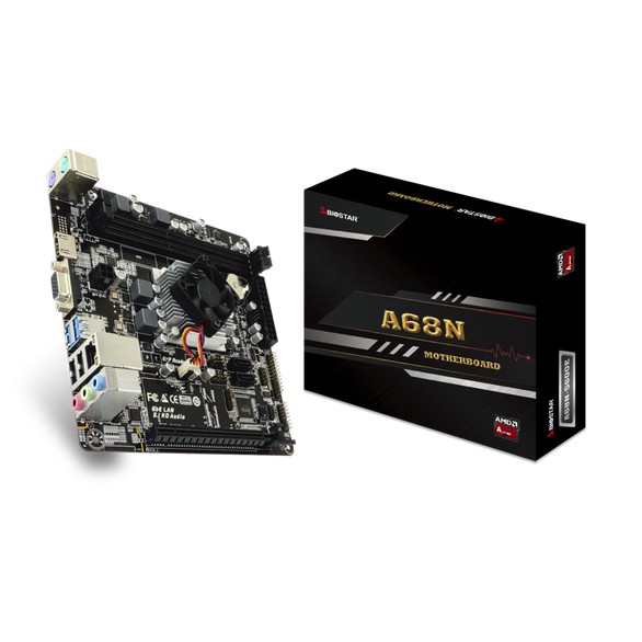 Motherboard Biostar A68N-5600E Built-up CPU AMD PRO A4-3350B Quad Core Carrizo-L sata3 ddr3 r4 radeon - mainboard