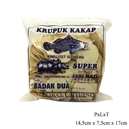 

Kerupuk Ikan Sedeng Cap Badak Dua