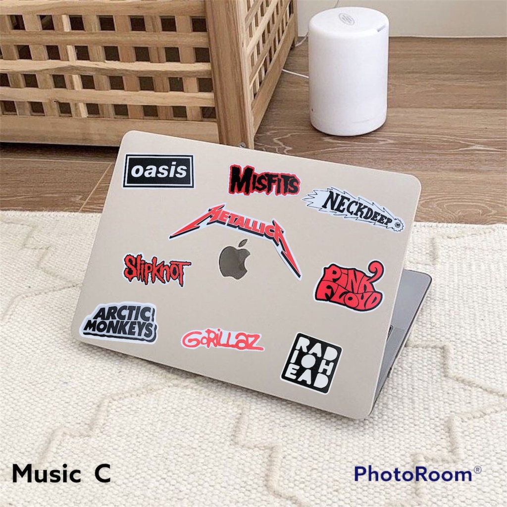 Sticker Pack Tumblr Aesthetic  Band Musik Rock Classic Metal Kiss Nirvana Ac Dc The Beatles The Who Iron Maiden Coldplay Linkin Park Waterproof Hiasan Laptop Notebook Botol Tumbler Case Hp DIY Stiker Lucu Sticker Laptop Notebook