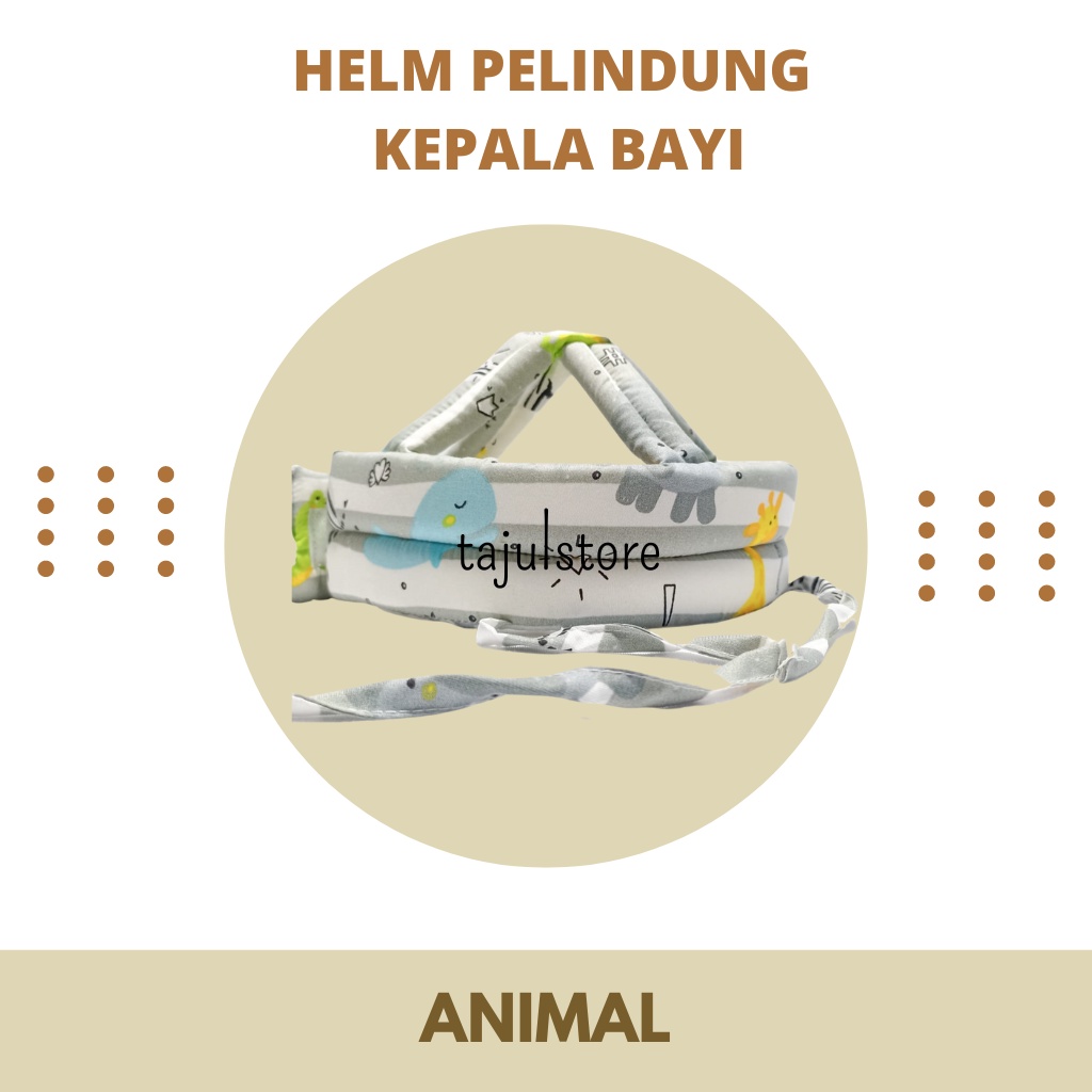 Helm Pelindung Kepala Bayi Animal | Baby Head Protector