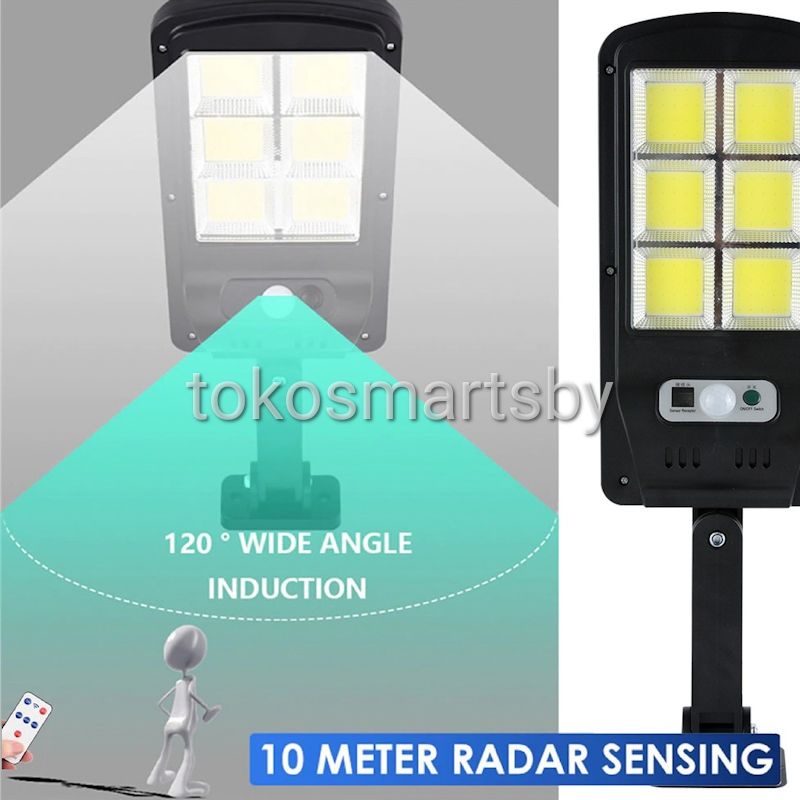 Lampu Jalan Dinding Sensor Solar Tenaga Surya Lampu Taman Anti Air Dengan Remote LT 6120