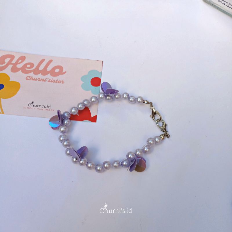 KONEKTOR MASKER MANIK PEARL / HIJAB KONEKTOR-Lilac Azalea