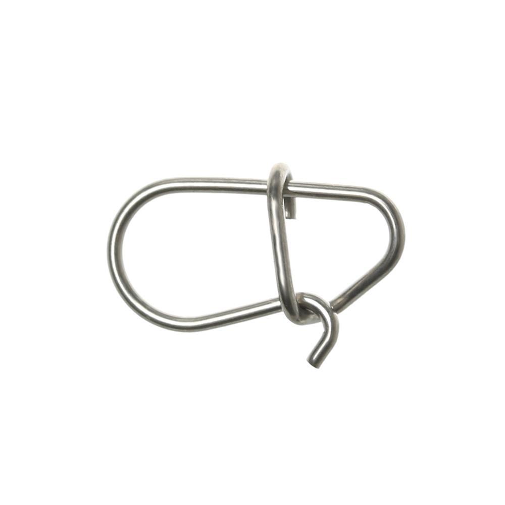 Suyo 100 Pcs/lot Memancing Gantung Snap Portable Baru Cepat lock Stainless Steel Garis tackle Oval Split Rings
