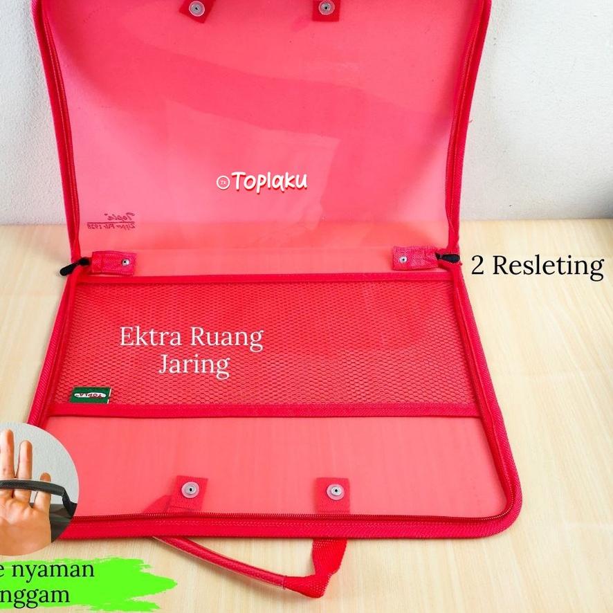 

4.4 Terlaris Topla Zipper Map Dokumen Plastik 2 Resleting F4 Folio File Folder Tas Document Tenteng Jinjing Besar Bag Berkas Les Sekolah Kuliah A4 Brief Bag Document Organizer Keeper