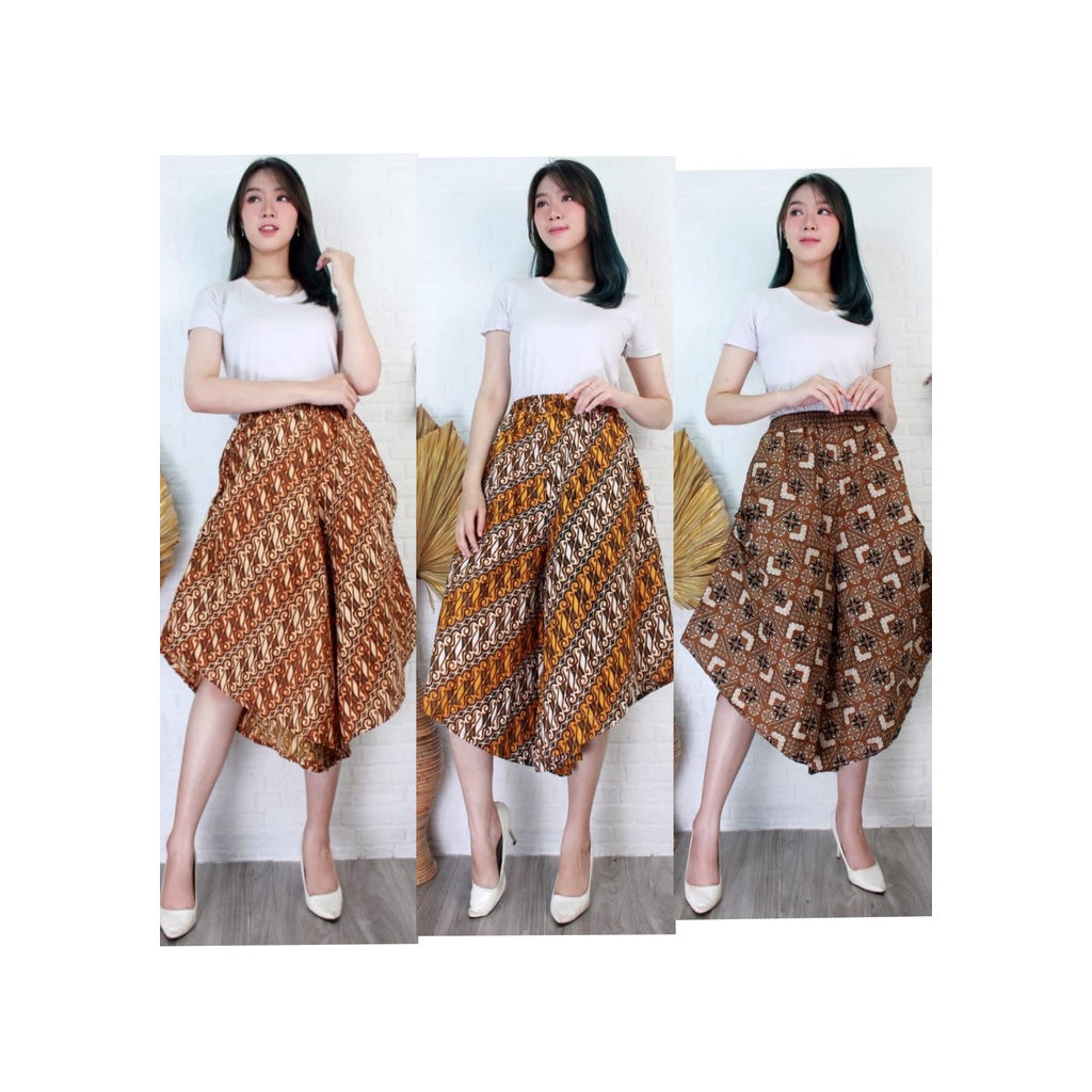 Celana Kulot batik runcing asika jumbo