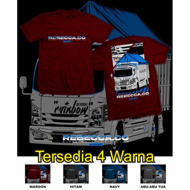 REBECCA Original - kaos truck rebecca concept pbtc prabowo bersaudara margojoyo jovanca blacktem bos