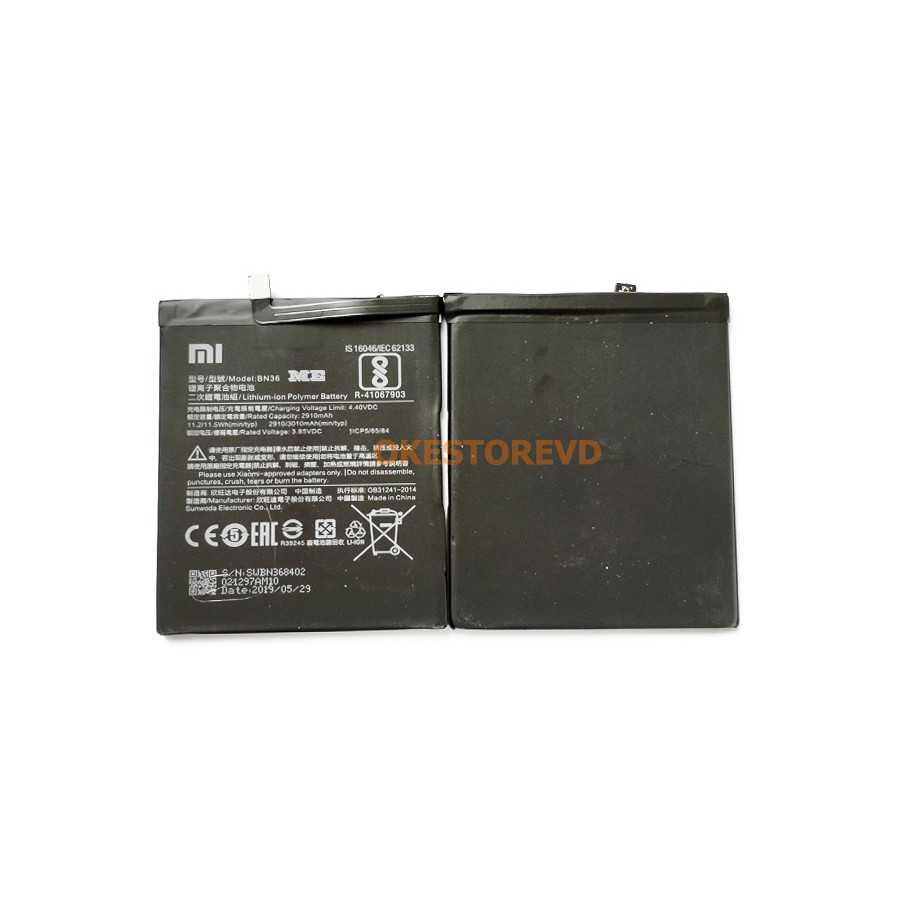 BATERAI XIAOMI /  BN36 / XIAOMI MI6X / MIA2 / MI6X / BATRE / BATTERY / BATERE