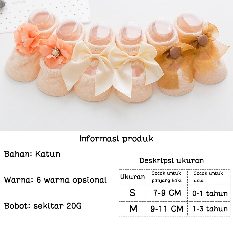 Baby socks/Kaos kaki anak bayi non-slip / kaus kaki anak/kaus kaki bayi perempuan/3PC kaus kaki bayi L239/240