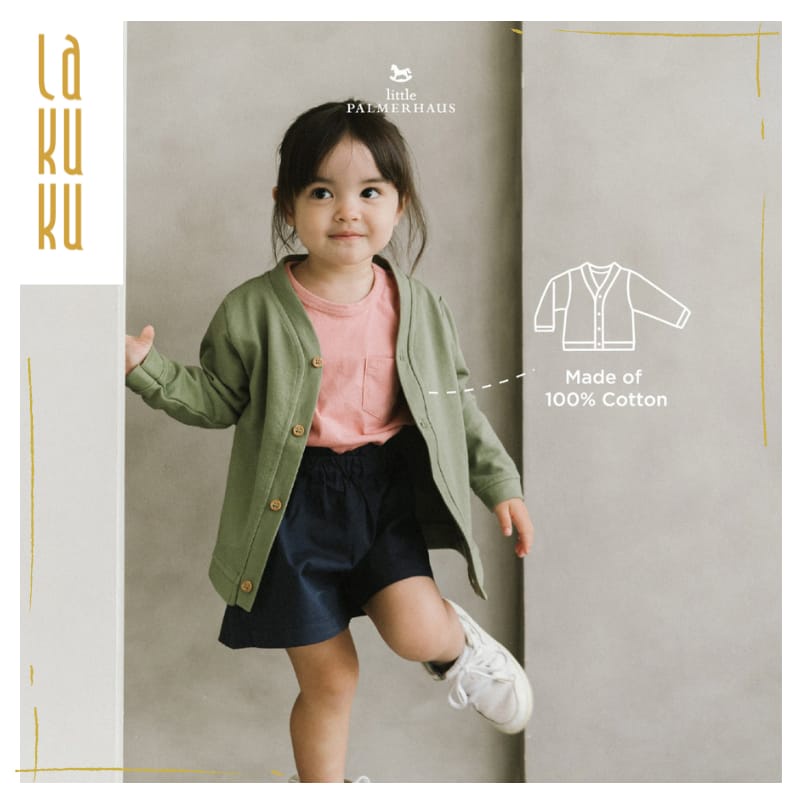 Lakuku - Little Palmerhaus Kids Cardigan New Colors 1-6 tahun Premium Cotton Jaket Sweater