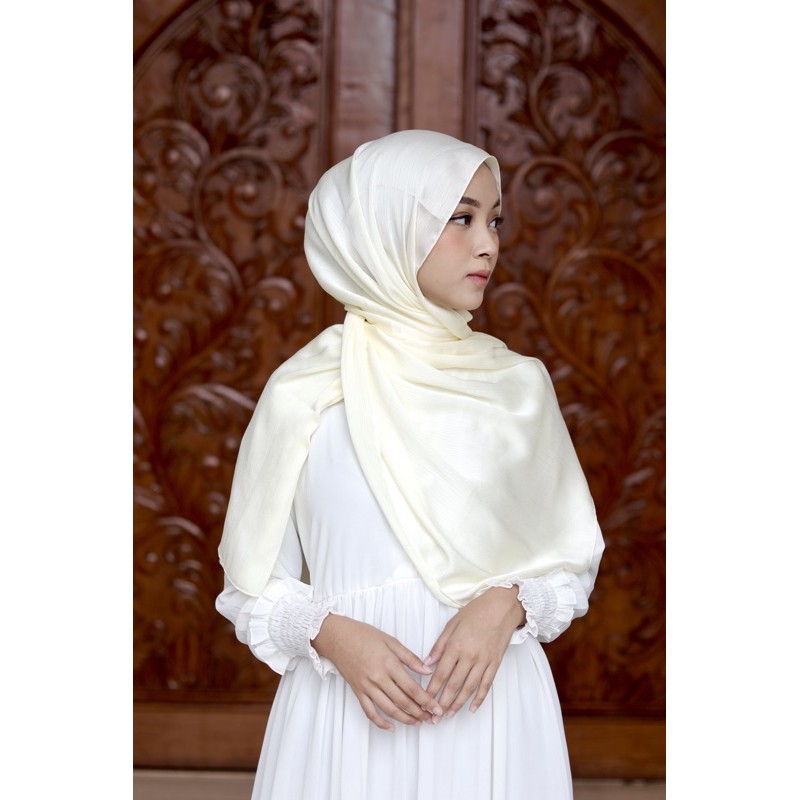 Mecca Silk (Textured Silk Chiffon) GRATIS POUCH-Pearl
