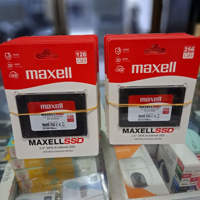 SSD Maxell 256 Gb made in Taiwan Resmi dan Original Termurah