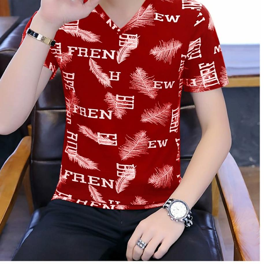 Trend Baju Fashion Peria Terbaru [Q_05] AMOSJKT28.KAOS V NECK BULU/KAOS MOTIF/KAOS PRIA DEWASA/ READ