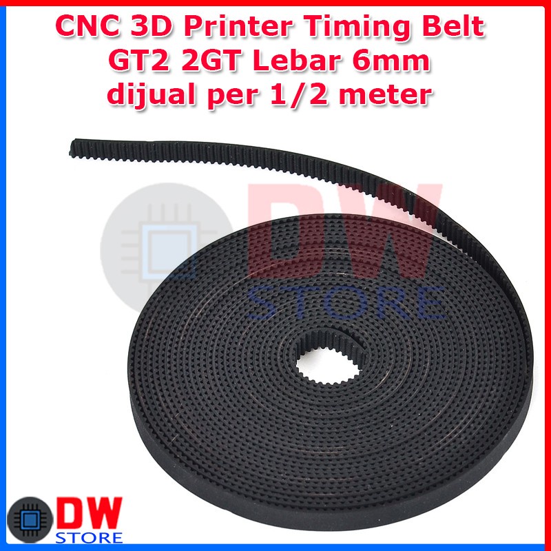 GT2 TIMING BELT - 6MM WIDTH (OPEN LENGTH) PER METER - View #11