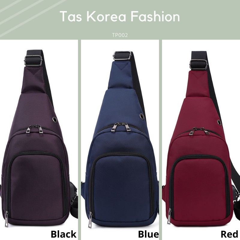 TERMURAH Tas Pria Cowok cowo selempang slempang Fashion terbaru import korea model sling bahu TP002