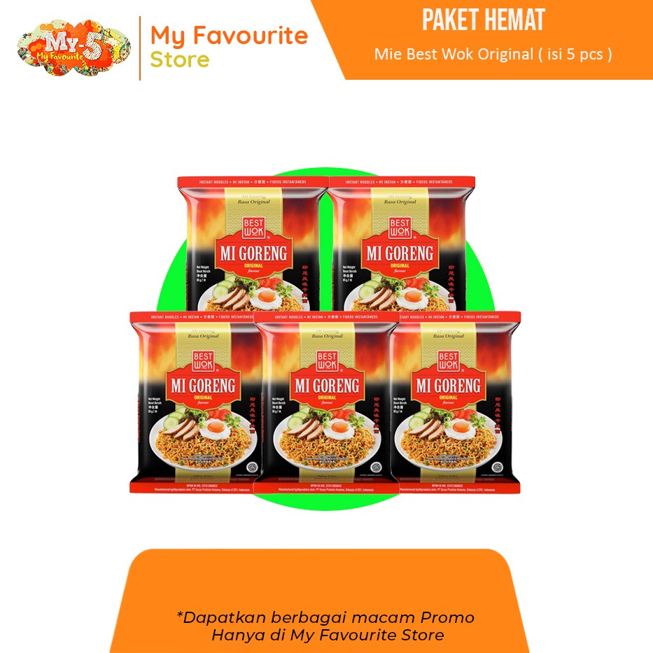 

Paket Hemat | Mie Best Wok Original [ 5 Pcs ]