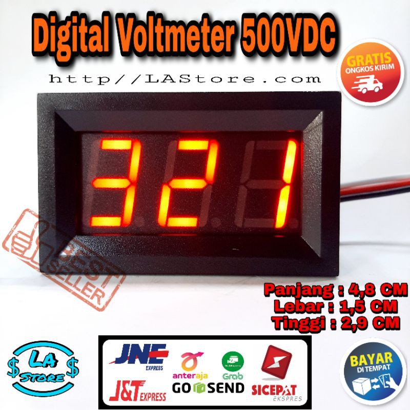 Voltmeter DC 500V / Digital Voltmeter 0-500V DC