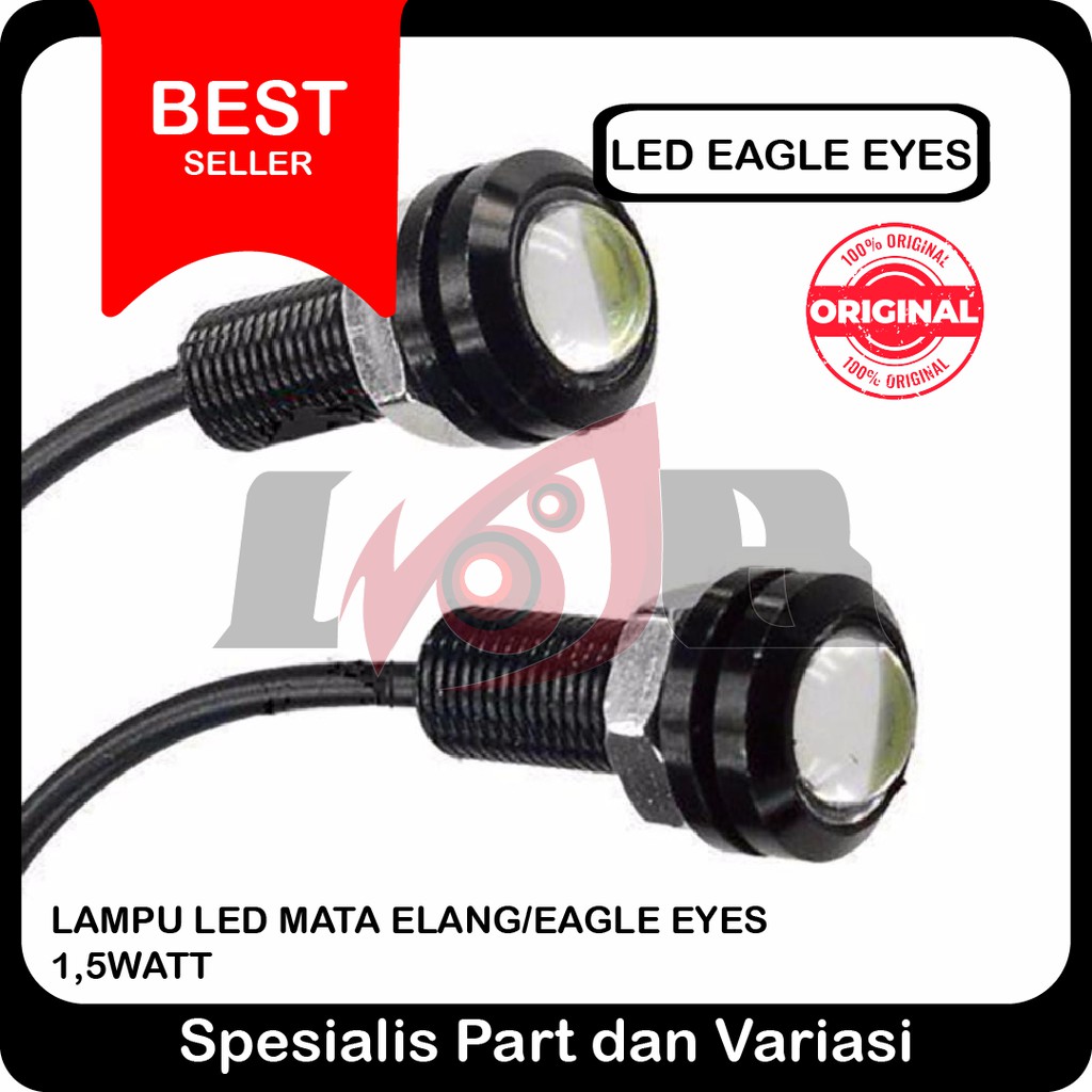 Lampu LED Eagle Eyes Mata Elang DC 12v Variasi Motor