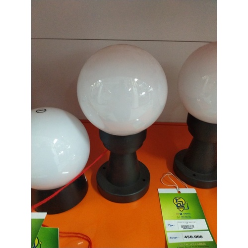 LAMPU PILAR KACA SUSU KECIL 15CM