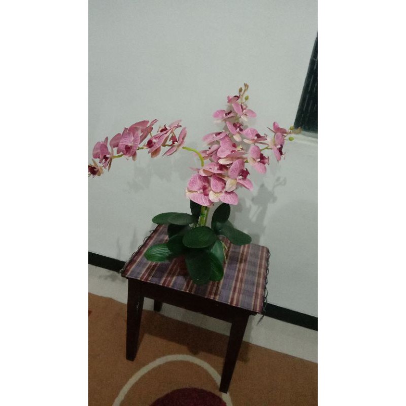 rangkaian bunga anggrek latex || bunga hias anggrek latex