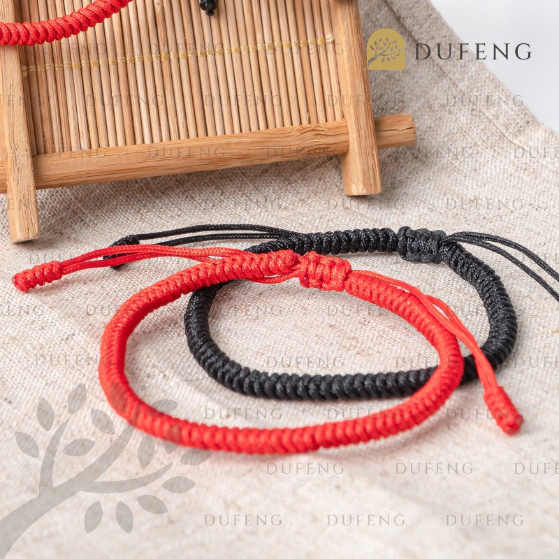 Dufeng - Gelang Fengshui Tibet Keberuntungan Merah