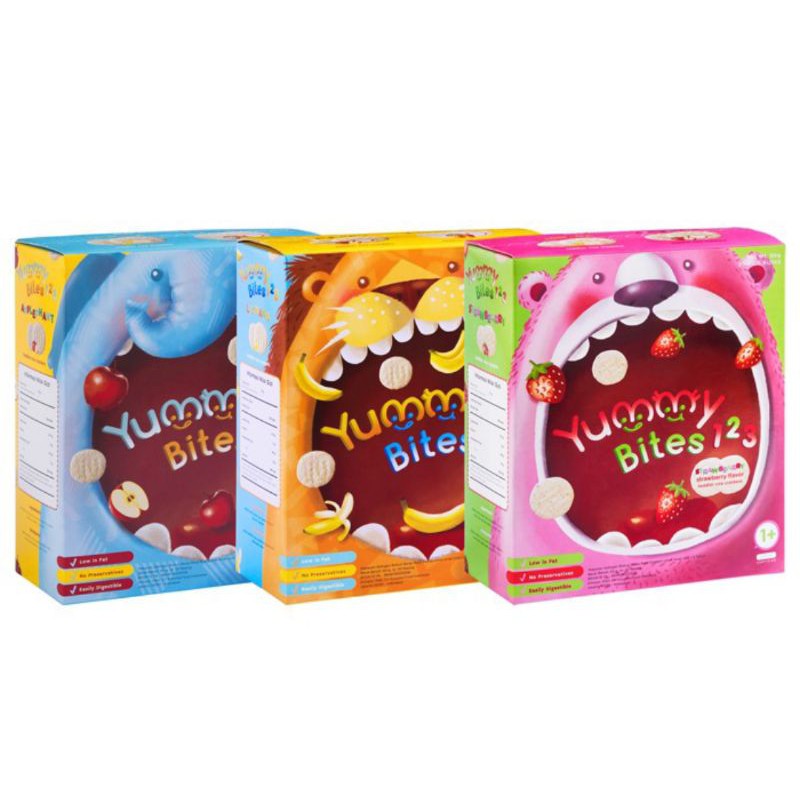 

Yummy Bites Rice Crackers 123 Banana 50gr/Strawberry 50gr/Apple 50gr/start from 1thn+