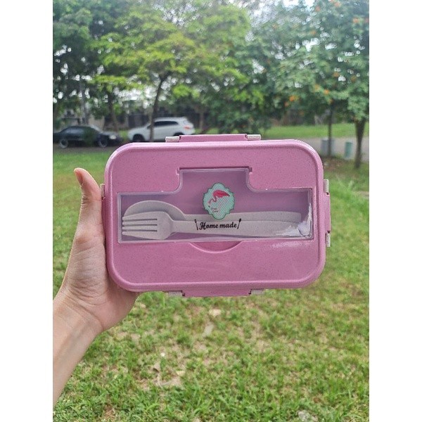 Lunch Box Kotak Makan Wheat Straw Tipe 9021