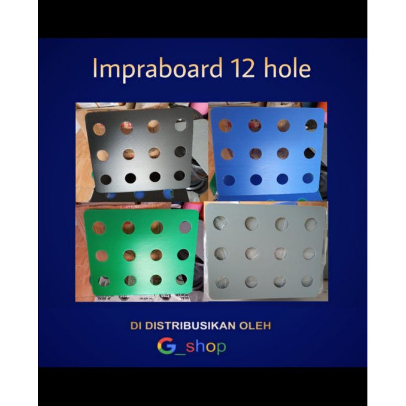 impraboard tutup bak hidroponik 12 lubang