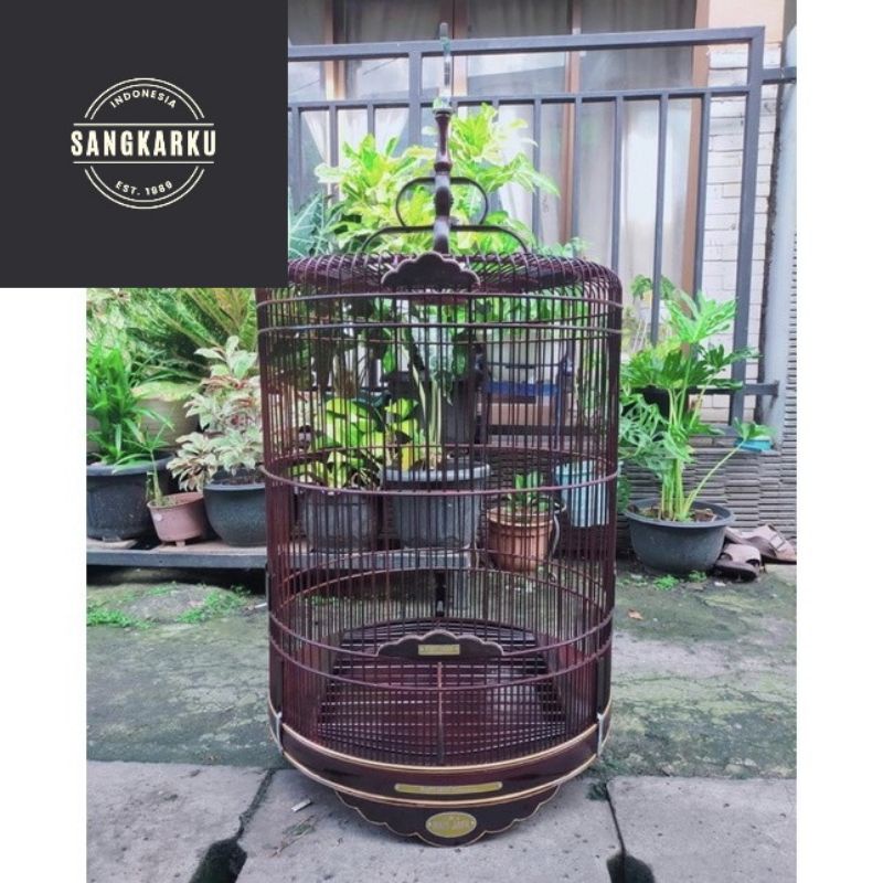 SANGKAR KANDANG MURAI RAFI JAYA REBORN COKELAT SALAK SANGKARKU