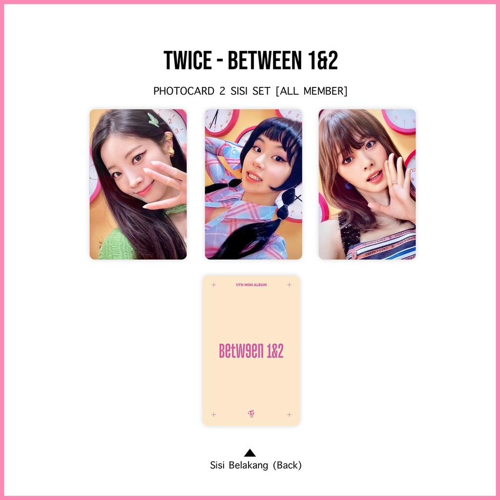 [SET] Photocard Twice Between 1&amp;2