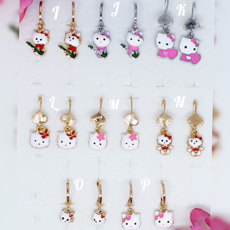 Anting anak hello kitty lapis mas ♡GOTEN-12♡