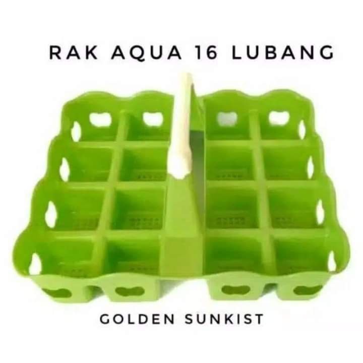 TEMPAT AQUA GELAS ISI 12 / TEMPAT AQUA ISI 16 GOLDEN SUNKIST / RAK AQUA ISI 12 / RAK AQUA ISI 16 GOLDEN SUNKIST